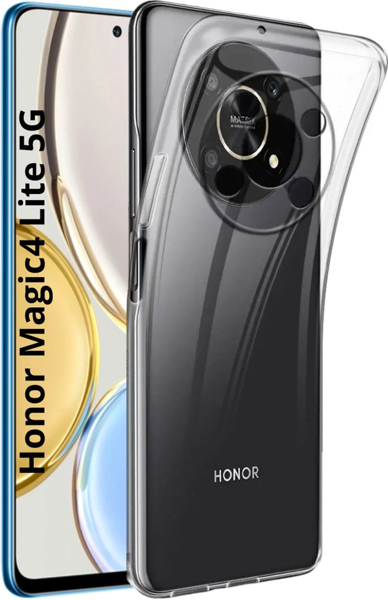 Hoesje voor Honor Magic 4 Lite 5G backcover Shockproof siliconen Transparant