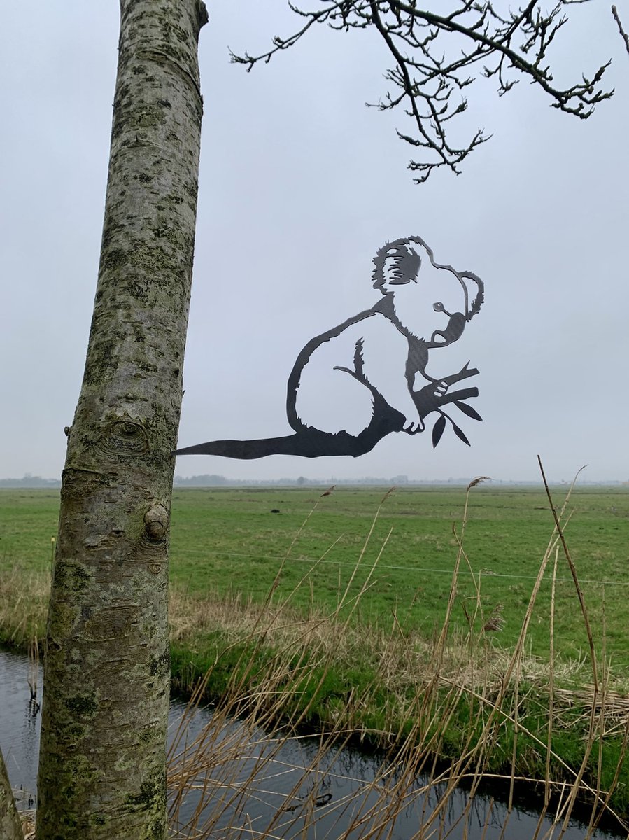 Metalen tuin decoratie - De Koala - Tuin decoratie