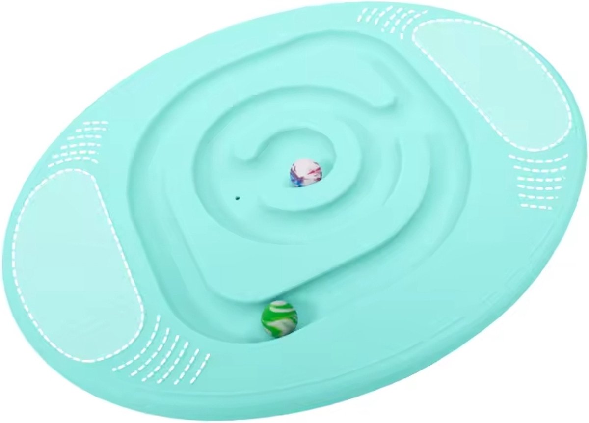 Balance Board van hout voor kinderen | Speelgoed voor evenwichtstraining | Montessori geïnspireerd | Voor zowel binnen als buiten (Lichtgrijs