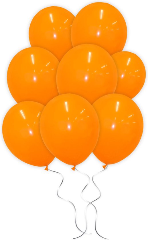 LUQ - Luxe Oranje Helium Ballonnen - 25 stuks - Verjaardag Versiering - Decoratie - Latex Ballon Oranje - Koningsdag WK EK