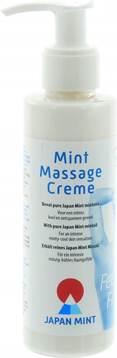 Goedkoopste Japan Mint Massage Creme - 150ml - Pompflacon - Uierontsteking