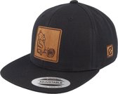 Hatstore- Kids Winnie Honey Black Snapback - Public Domain Cap