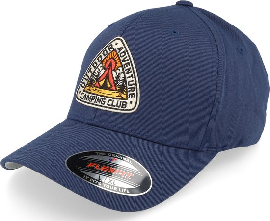 Hatstore- Camping Adventure Navy Flexfit - Wild Spirit Cap