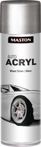 Maston Auto Acryl Spray pour Jantes - Brillant - Wheel Silver - Argent - peinture pour jantes - 500 ml