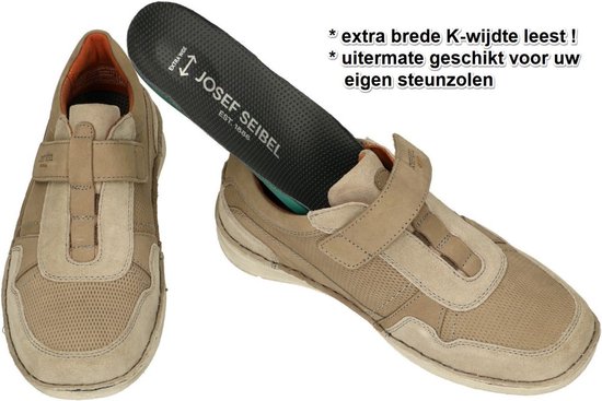 Josef Seibel - Homme - taupe - chaussures décontractées - taille 40