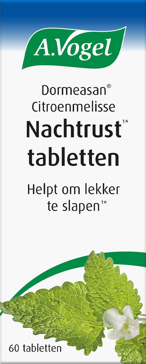 Goedkoopste A.Vogel Dormeasan Citroenmelisse Nachtrust tabletten - Helpt om lekker te slapen - 60 st