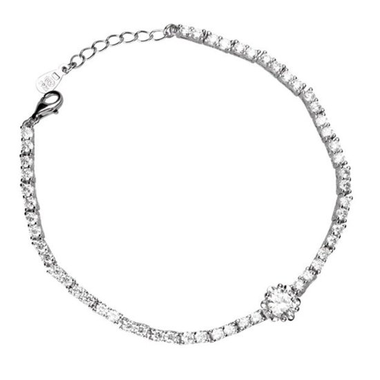 Tennisarmband Zilver Dames - Zilveren Armband Dames met Zirkonia - Zilver 925 - Amona Jewelry