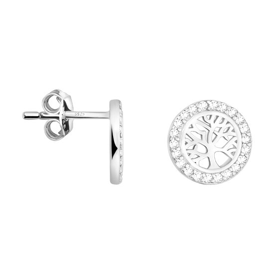SOFIA MILANI - Dames Oorbellen 925 Zilver - Verguld - Boom des Levens Stud Oorbel - E2588