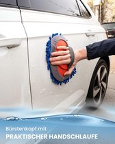 Brosse de lavage de voiture avec manche télescopique et raclette de vitres, nettoyage professionnel doux, gant de toilette, brosse en microfibre, entretien de voiture