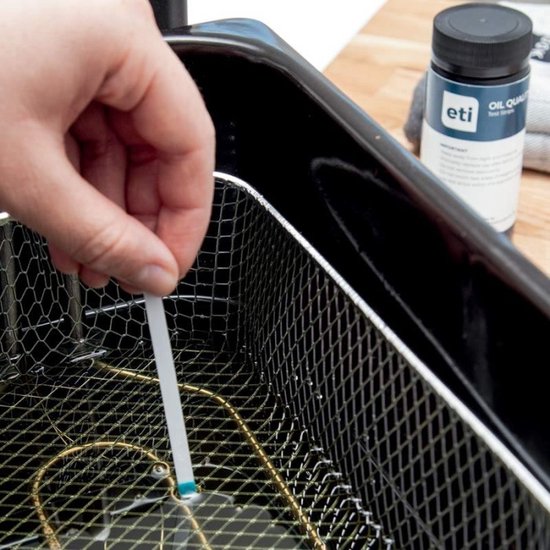 Frituurolie Teststrips FFA – Oliekwaliteitscontrole voor Horeca – HACCP – 100 Teststrips – ISO 9001 Gecertificeerde Productie
