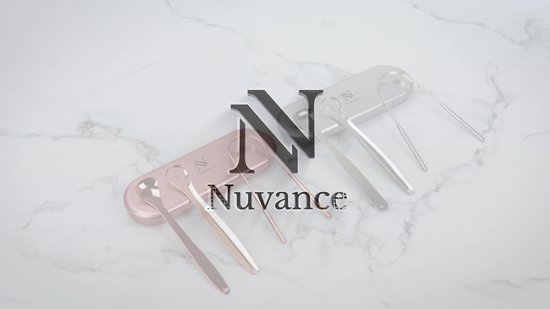 Nuvance Professionele Tongschraper - 3 in 1 Set - voor Mondverzorging - Tongreiniger - Tong Schraper - Tongue Scraper - RVS