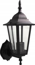 Klassieke wandlamp E27 fitting zwart
