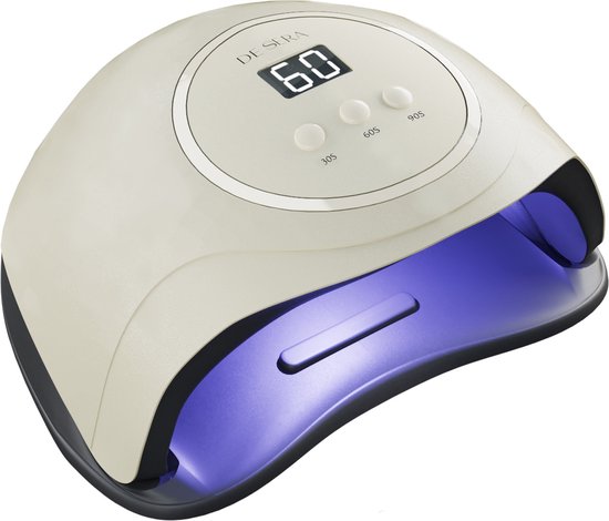 Foto: De sera uv lamp gelnagels 2 5m snoer uv led nageldroger voor gellak nagels met timer small beige