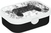 Mepal Broodtrommel voor Kinderen - Bento Lunchbox - Gaming - Inclusief Bentobakje & Vorkje - BPA vrij en Vaatwasserbestendig - 750 ml - Controller