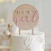 It's a Girl Cake Topper | meisje | Voor Gender Reveal en Babyshower