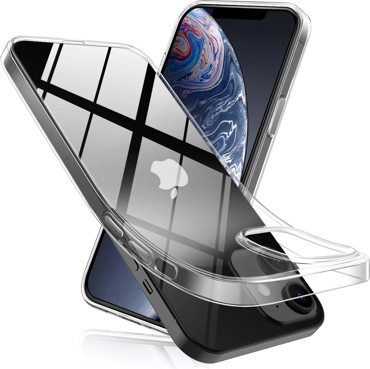 Hoesje voor iPhone 12 Mini backcover Shockproof siliconen Transparant
