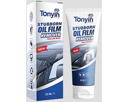 TONYIN | Stubborn oil film remover | Verwijdert kalk en andere hardnekkige vlekken van ramen | 120ml | TX12