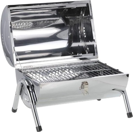 Lixada Campingkooktoestel/mini-houtskoolbarbecue, inklapbare houtkachel, roestvrij staal, met draagtas, voor backpacking, wandelen, kamperen, koken