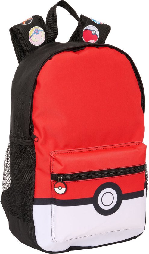 Pokémon Schoolrugzak Pokémon Zwart Rood 28 X 40 X 12 Cm