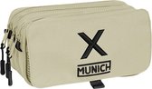 Munich Pennenetui Met 3 Vakken Munich Topo (21,5 X 10 X 8 Cm)