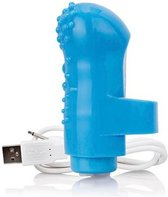 The Screaming O Charged FingO Vooom Mini Vinger Vibrator - Blauw