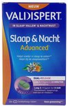 Valdispert Slaap & Nacht Advanced verpakking met "DUAL-RELEASE" en illustratie van de dubbellaagse tablet.