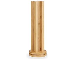 Arte R. Koffie cup/capsule houder/dispenser - bamboe hout - voor 20 cups - D11 x H30 cm - Geschikt voor Dulce Custo cups