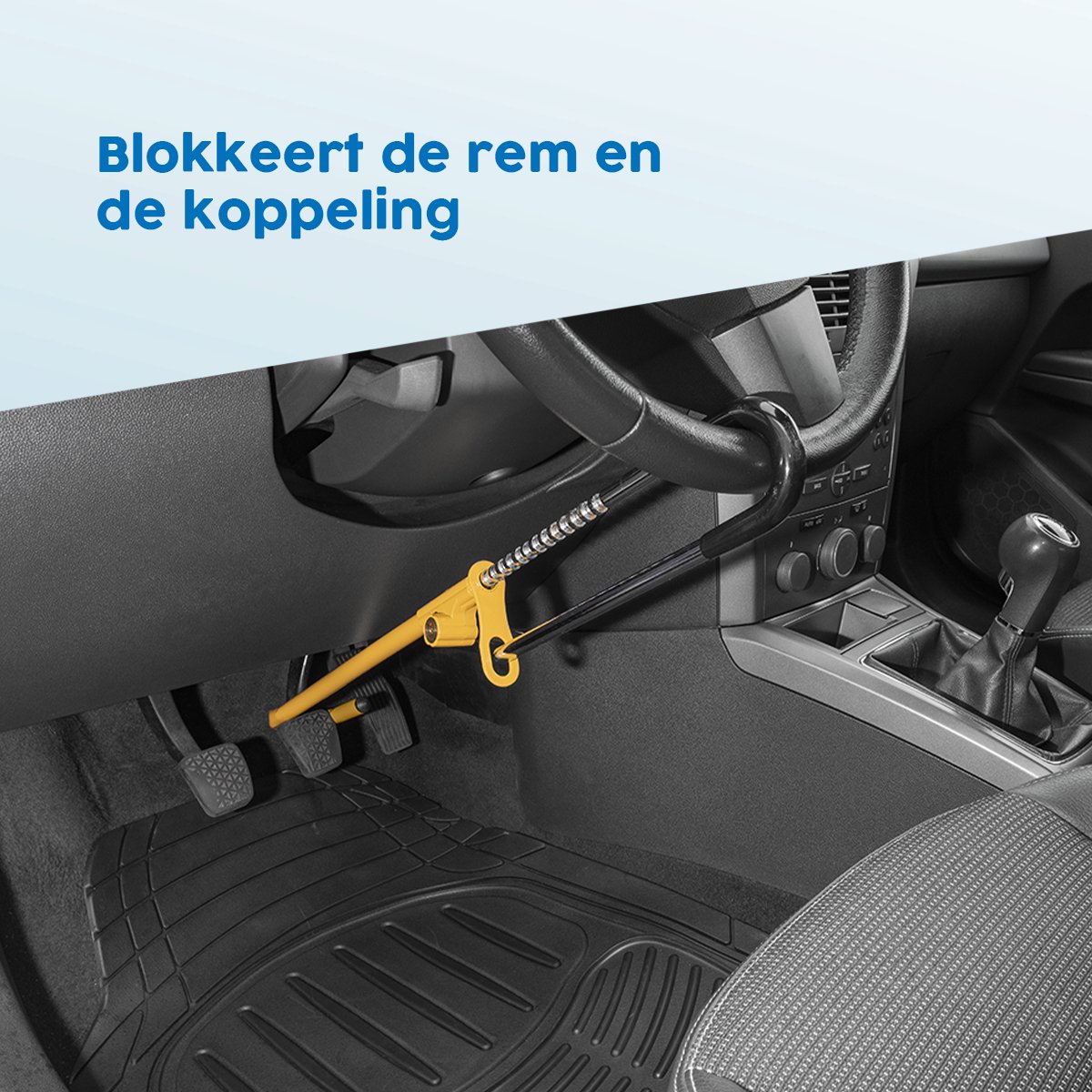 Pedaalslot voor extra beveiliging van uw auto