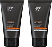 No7 Men Energising Face Wash 2x 150ml
