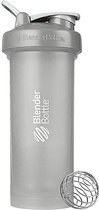 BLENDERBOTTLE - GRIS - Pro 45 - 1,3 Litre - Beaucoup d'espace pour vos shakes protéinés ! Avec le Blenderball en acier chirurgical, pas de grumeaux !