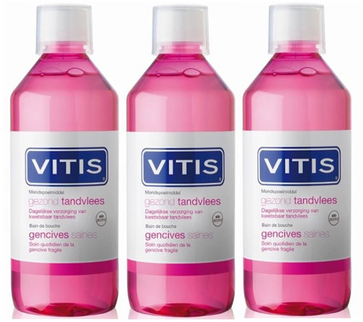 Vitis gezond tandvlees mondspoelmiddel 3x500ml