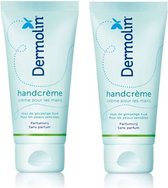 Dermolin Handcrème Ongeparfumeerd - 2x75ml
