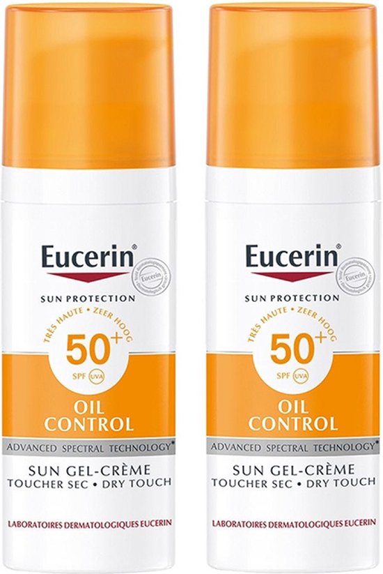 Eucerin Sun Oil Control Gel-Crème SPF50+ 2x50ml