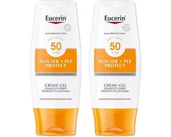 Eucerin Sun Protect Gel-Crème SPF50 - Zonbescherming - Voordeelverpakking - Duopack - 2x150ml