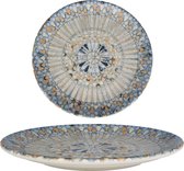 Bonna Dessertbord - Luca Mosaic - Porselein - 17 cm - set van 6