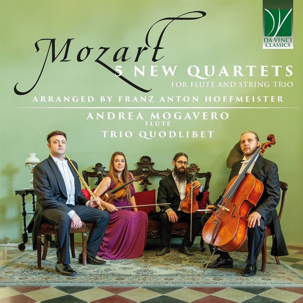 Andrea Mogavero & Trio Quodlibet - Mozart - 5 New Quartets For Flute And String Trio (CD)