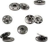 Drukknoop naaien 50 sets drukknopen zwart naaien drukknopen metalen drukknopen voor het naaien drukknoopsluiting drukknop voor het opnaaien drukknop voor portemonnee