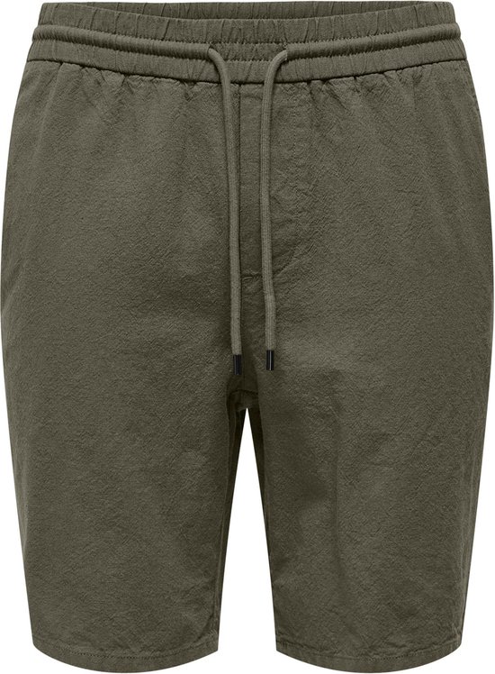 ONLY & SONS ONSLINUS 0007 COT LIN SHORTS NOOS Pantalon Homme - Taille XXL
