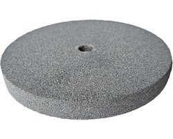 FERM - BGA1054 - Slijpsteen - Diameter: - 150mm - Dikte: - 16mm - Asgat: - 12,7mm - P60 - Medium - Grijs - Universeel - Voor - werkbankslijpmachines - Zeer geschikt voor - BGM1019 - Tafelslijpmachine - Werkbankslijpsteen - 150x16x12.7mm - Korrel 60