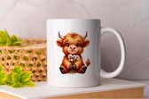 Mok Cow dandelion - Cute - Gift - Cadeau - Adorable - Sweet - Charming - Schattig - Lief - Snoezig - Leuk