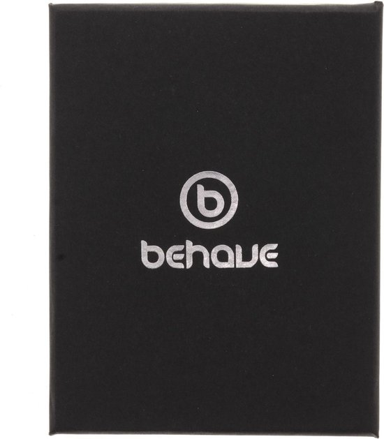 Behave® Porte-clés émail noir lettre P 4 cm