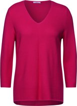 CECIL TOS_Structured V-Neck Dames Trui - pink sorbet - Maat S