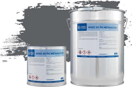 Peinture métal PU Wixx 2K - 10L - RAL 7015 | Gris ardoise