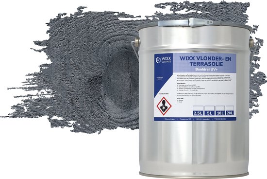 Wixx Vlonder en Terrasolie UV+ - 5L - Antraciet
