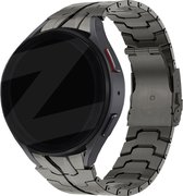 Bandz stalen band 'Iron' geschikt voor Samsung Galaxy Watch 6 / 6 Classic / 5 40mm & 44mm / 5 Pro / 4 & Watch 4 Classic - Hoogwaardig metalen smartwatch bandje - inclusief horloge inkorter - grafiet