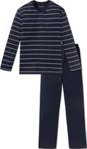 Schiesser Heren Pyjama - Donkerblauw - Maat XL