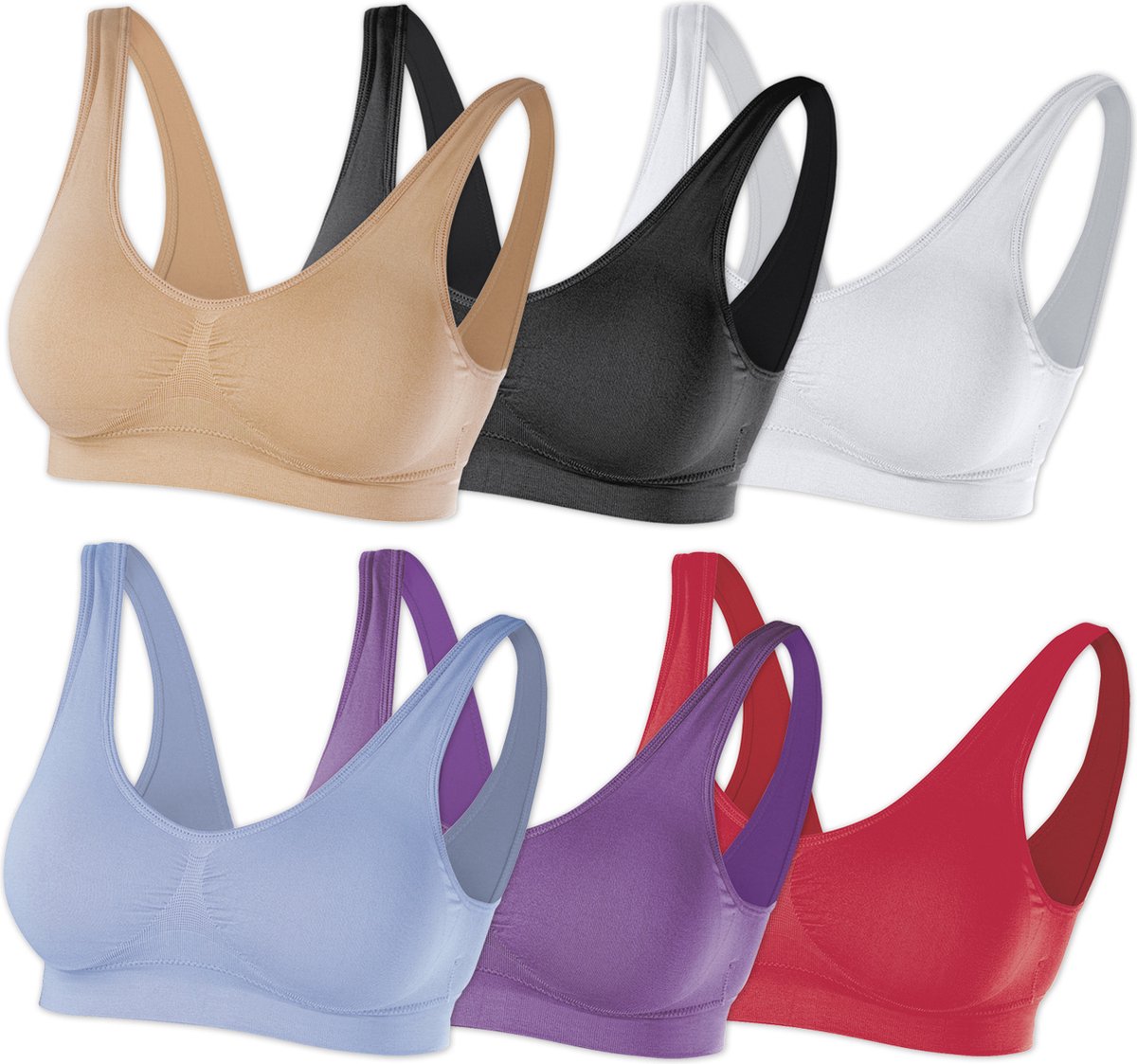 SLIMmaxx Super-BH set van 6 stuks 40/42 (L)