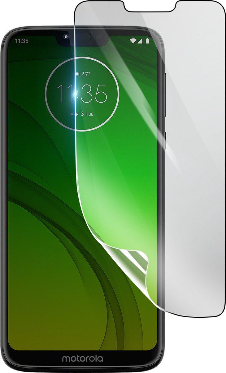 3mk, Geschikt voor Motorola Moto G7, Schokbestendige Hydrogel Screenprotector, Transparant