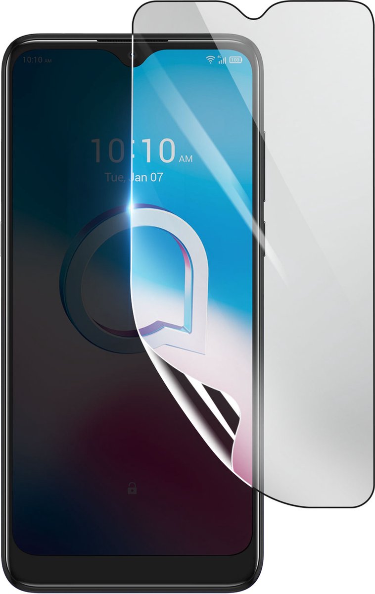 3mk, Geschikt voor Alcatel 3L, Schokbestendige Hydrogel Screenprotector, Transparant
