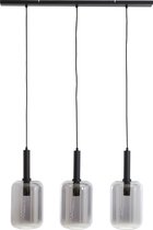 Light & Living Hanglamp Lekar - Smoke Glas - 100x22x32cm - 3L - Modern - Hanglampen Eetkamer, Slaapkamer, Woonkamer